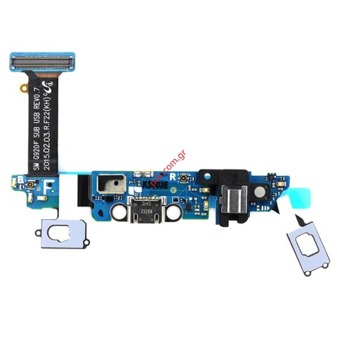Ταινία (OEM) Charge port Samsung G920 Galaxy S6 με το σύστημα φόρτισης MicroUSB Audio connector Jack port (ΧΡΕΙΑΖΕΤΑΙ ΕΠΙΒΕΒΑΙΩΣΗ ΣΤΗΝ REV VERSION)