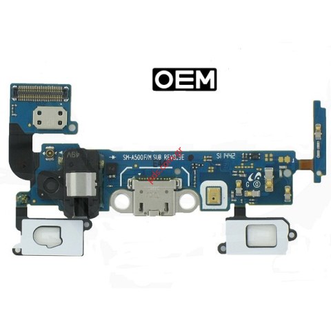 Ταινία τροφοδοσίας (OEM) Samsung Galaxy A5 REV0.3 (A500F) Charging dock, microfone, ui board home switch