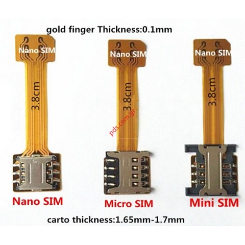Hybrid Double Dual SIM Card Micro SD Adapter Extender 2 Nano SIM Adapter for Android XIAOMI REDMI NOTE 3, 4, 3s, PRO, Prime, mi Max