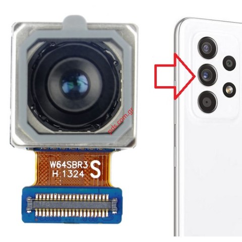 Γνήσια πίσω κεντρική κάμερα Samsung Galaxy A52 4G/5G A525/A526/A528 64MP Back Main Camera Bulk ORIGINAL