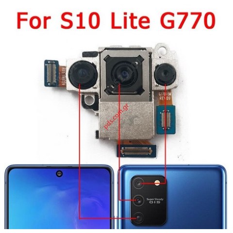 Back camera set Samsung S10 Lite Galaxy G770 OEM Triple Bulk Back camera set Samsung S10 Lite Galaxy G770 OEM Triple Bulk