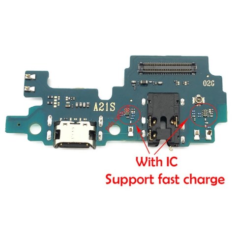 Γνήσια πλακέτα φόρτισης Samsung A21s A217F USB Sub Board TYPE-C Connector ORIGINAL