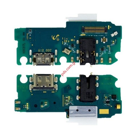 Γνήσια πλακέτα φόρτισης Samsung Galaxy A12 (SM-A125F) Type-C Flex cable SUB PBA charge board Audio jack 3.5mm ORIGINAL