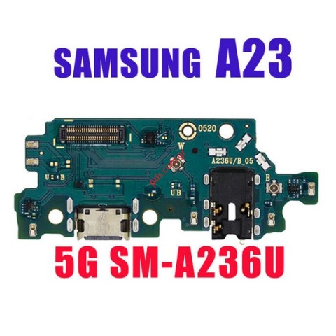 Γνήσια πλακέτα φόρτισης Samsung Galaxy A23 5G (SM-A236B) PORT TYPE-C VERSION Bulk