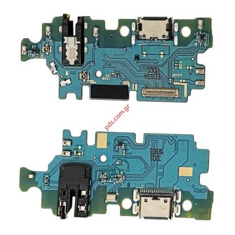 Γνήσια πλακέτα φόρτισης Samsung Galaxy A24 4G (SM-A245F) Type-C Flex cable SUB PBA charge board Audio jack 3.5mm ORIGINAL