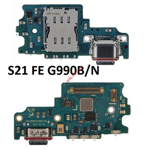Γνήσια πλακέτα φόρτισης Samsung Galaxy S21 FE 5G 2022 G990B/N VERSION Charge Board connector port TYPE-C Bulk ORIGINAL Γνήσια πλακέτα φόρτισης Samsung Galaxy S21 FE 5G 2022 G990B/N VERSION Charge Board connector port TYPE-C Bulk ORIGINAL