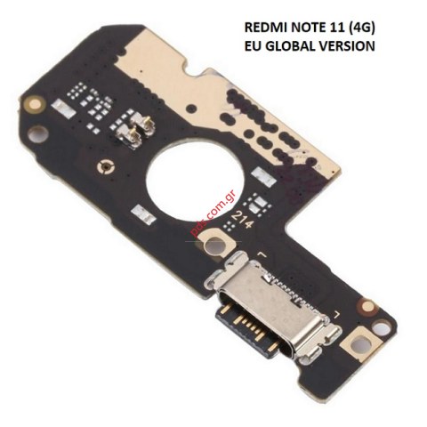 Charge board Xiaomi Redmi Note 11 4G EU (2201117TY) 2021 6.5 inch Charging TYPE-C SUB Board Audio jack Microfone Bulk