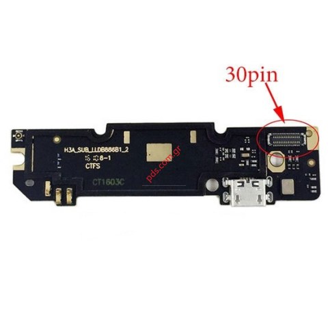 Charging board Xiaomi Redmi Note 3 Pro H3A (for 30pin) with MicroUSB Connector 