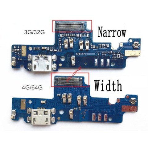Charging connetor Board Xiaomi Redmi Note 4x Wide Version MEDIATEK X20 CPU