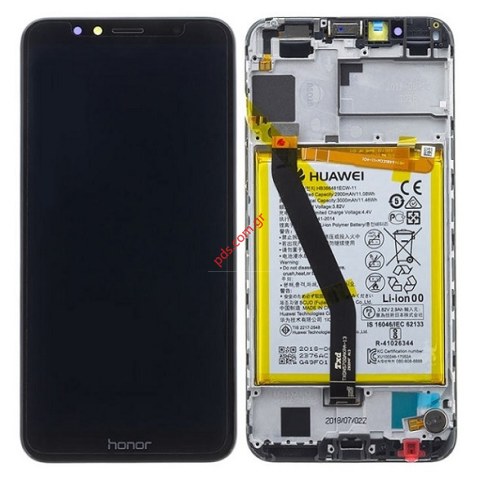 Original LCD Huawei Honor 7A (AUN-L29) BLACK Complete Battery Frame, Display with Touch screen digitizer  Original LCD Huawei Honor 7A (AUN-L29) BLACK Complete Battery Frame, Display with Touch screen digitizer