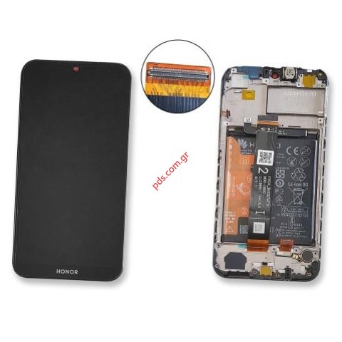 Original Huawei Honor 8S (KSA-LX29 KSE-LX9) 2020 Black 02352VAE σε μαύρο χρώμα frame & battery ORIGINAL Original Huawei Honor 8S (KSA-LX29 KSE-LX9) 2020 Black 02352VAE σε μαύρο χρώμα frame & battery ORIGINAL