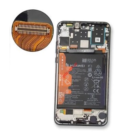 Original LCD Huawei P30 Lite New Edition 2020 (MAR-L21MEA) 48MP NEW EDITION Black Frame, Display, touch screen digitizer & battery Box