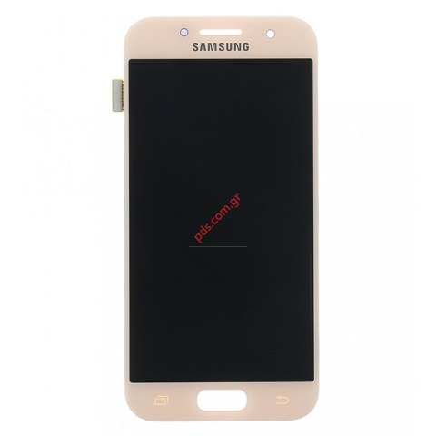 Γνήσια οθόνη LCD Pink Samsung SM-A320 Galaxy A3 (2017) σε ροζ χρώμα Display+Touch Digitizer
