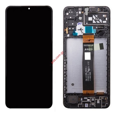 Γνήσια οθόνη LCD Samsung A047F Galaxy A04s 2022 Black (ORIGINAL W/FRAME) FLEX CODE: C-DOT SVP Box ORIGINAL