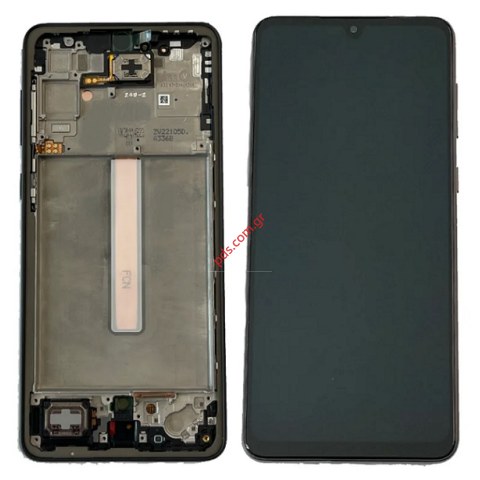 Γνήσια οθόνη LCD Samsung A33 5G Galaxy A336B Black W/Frame σε μαύρο χρώμα Display with touch screen and digitizer ORIGINAL SVP BOX