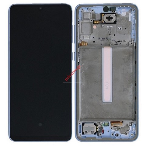 Γνήσια οθόνη LCD Samsung A33 5G Galaxy A336B Blue W/Frame σε μπλέ χρώμα Display with touch screen digitizer ORIGINAL
