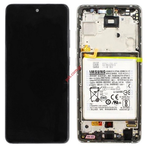 Original set LCD Samsung A525 Galaxy A52 4G/5G White with frame an battery ORIGINAL Original set LCD Samsung A525 Galaxy A52 4G/5G White with frame an battery ORIGINAL