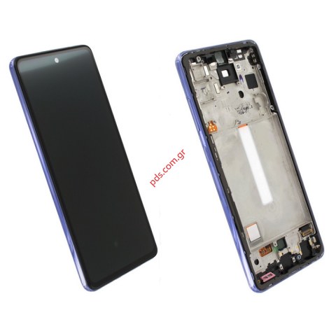 Γνήσια οθόνη LCD Samsung A52s Galaxy SM-A528F Violet Display AMOLED Touch screen Digitizer W/frame ORIGINAL