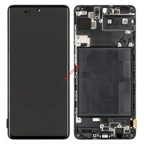 Γνήσια οθόνη LCD Samsung A725F Galaxy A72 2021 Black Display AMOLED Touch screen Digitizer σε μαύρο χρώμα (ORIGINAL W/FRAME NO BATTERY) SVP BOX
