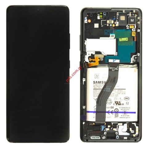 Γνήσια οθόνη LCD Samsung Galaxy S21 ULTRA (SM-G998B) Black σε μαύρο χρώμα ORIGINAL Γνήσια οθόνη LCD Samsung Galaxy S21 ULTRA (SM-G998B) Black σε μαύρο χρώμα ORIGINAL