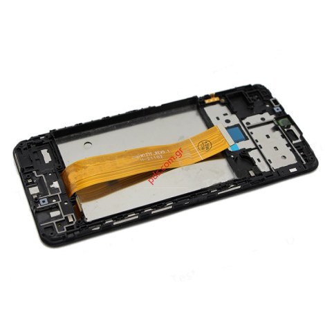 Γνήσια οθόνη LCD Samsung M127F Galaxy M12 2020 Black (ORIGINAL W/FRAME)