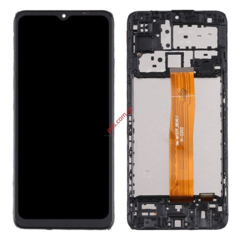 Original LCD Samsung M127F Galaxy M12 2020 Black (ORIGINAL W/FRAME)