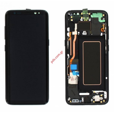 Γνήσια οθόνη LCD σετ Black Samsung SM-G950 Galaxy S8 σε μαύρο χρώμα (ΑΝΑΛΑΜΒΑΝΟΥΜΕ ΤΗΝ ΑΝΤΙΚΑΤΑΣΤΑΣΗ) SPECIAL OFFER 