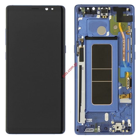 Γνήσια οθόνη LCD set Blue Samsung N950 Galaxy Note 8 (Service Pack) σε μπλέ χρώμα Display withTouch screen digitizer frame Unit με την πρόσοψη Γνήσια οθόνη LCD set Blue Samsung N950 Galaxy Note 8 (Service Pack) σε μπλέ χρώμα Display withTouch screen digitizer frame Unit με την πρόσοψη
