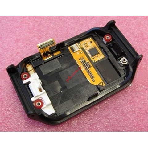 Γνήσια οθόνη LCD σετ FULL Samsung SM-R381 Gear 2 Neo Black σε μαύρο χρώμα