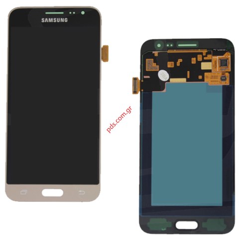 Γνήσια οθόνη LCD set Gold Samsung SM-J320F Galaxy J3 (2016) Display σε χρυσό χρώμα Γνήσια οθόνη LCD set Gold Samsung SM-J320F Galaxy J3 (2016) Display σε χρυσό χρώμα