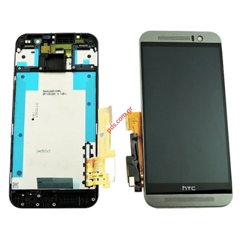 Γνήσια οθόνη LCD σετ HTC One M9 Gun Metal σε γκρί μεταλικό χρώμα