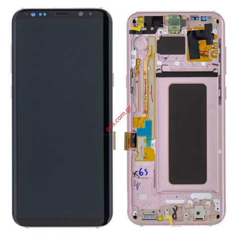 Γνήσια οθόνη LCD σετ Pink Rose Samsung SM-G955 Galaxy S8+ Plus σε ροζ χρώμα (ΑΝΑΛΑΜΒΑΝΟΥΜΕ ΤΗΝ ΑΝΤΙΚΑΤΑΣΤΑΣΗ)