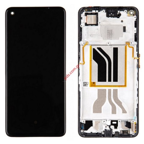 Γνήσια οθόνη LCD set Realme GT NEO2 (RMX3370) Black Display AMOLED Touch screen Digitizer W/Frame SVP Box ORIGINAL