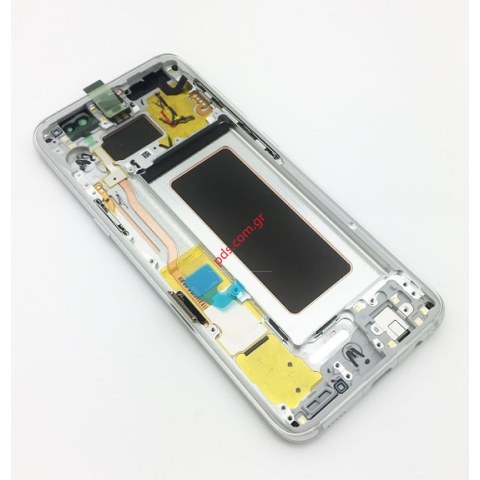 Γνήσια οθόνη LCD σετ Silver Samsung SM-G950 Galaxy S8 σε ασημί χρώμα (ΑΝΑΛΑΜΒΑΝΟΥΜΕ ΤΗΝ ΑΝΤΙΚΑΤΑΣΤΑΣΗ)