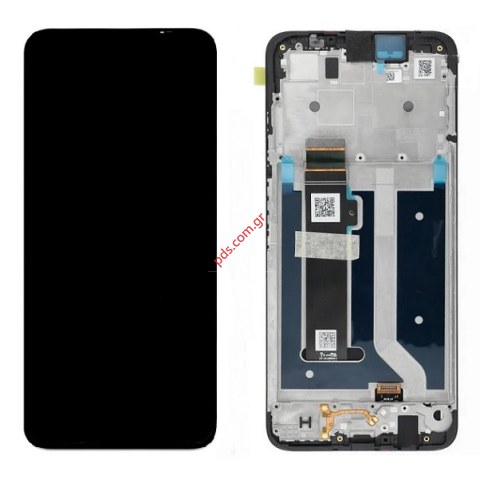 Original set LCD Motorola G34 (XT-2363-2) 2023 Black W/Frame Display IPS Touch Screen Digitizer Bulk ORIGINAL