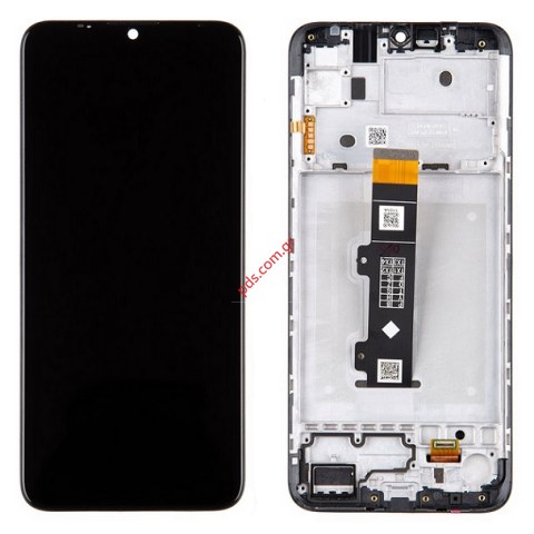 Original LCD Motorola Moto E20 (XT2155) 2021 Black Display touch screen digitizer with frame