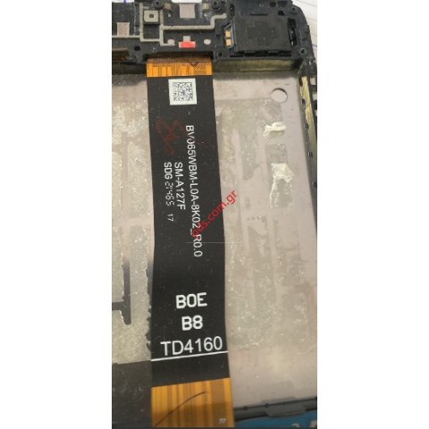 Γνήσια οθόνη Samsung A127F Galaxy A12s Nacho (FLEX VERSION BOE-B8) Display w/frame Touch screen digitizer Box ORIGINAL