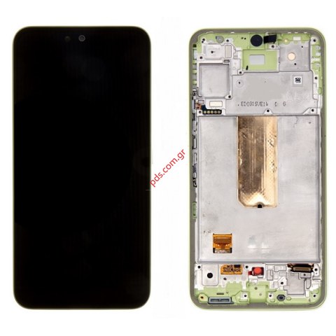 Γνήσια οθόνη Samsung A34 5G Galaxy A346B 2023 Green Lime LCD Display W/frame Touch screen Digitizer σε πράσινο χρώμα ORIGINAL BOX