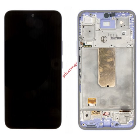 Γνήσια οθόνη Samsung A34 5G Galaxy A346B 2023 Violet Purple LCD Display W/frame Touch screen Digitizer σε μωβ χρώμα ORIGINAL BOX