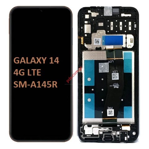 Γνήσια οθόνη Samsung Galaxy A14 4G LTE SM-A145R/F EU 2023 6.6 inch Black LCD Display W/frame ORIGINAL