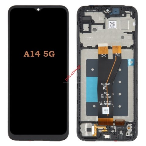 Γνήσια οθόνη Samsung Galaxy A14 5G SM-A146B 2023 6.6 inch Black LCD Display W/frame ORIGINAL (SMALL CONNECTOR)