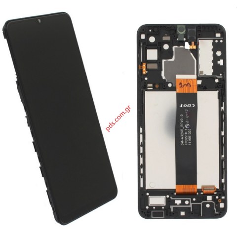 Γνήσια οθόνη Samsung Galaxy A32 5G (SM-A326B) 2021 VERSION: C-DOT Black (W/FRAME TFT) ORIGINAL