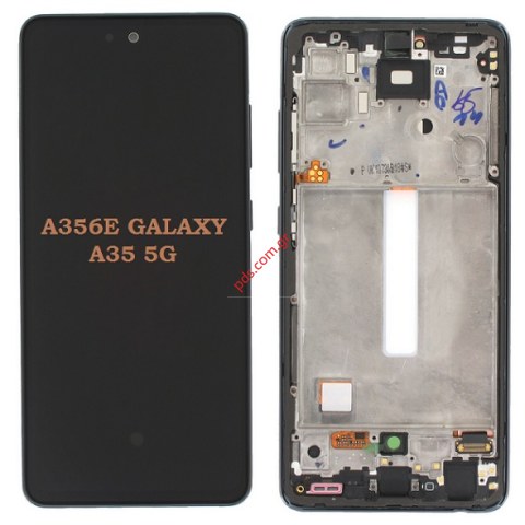 Γνήσια οθόνη Samsung Galaxy A35 5G 2024 SM-A356 Black W/FRAME Display AMOLED LCD Touch screen Digitizer SVP Box ORIGINAL