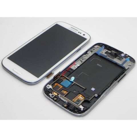 Γνήσια οθόνη Samsung Galaxy S3 i9300 White LCD Display Touch Unit Digitazer σε λευκό χρώμα Γνήσια οθόνη Samsung Galaxy S3 i9300 White LCD Display Touch Unit Digitazer σε λευκό χρώμα