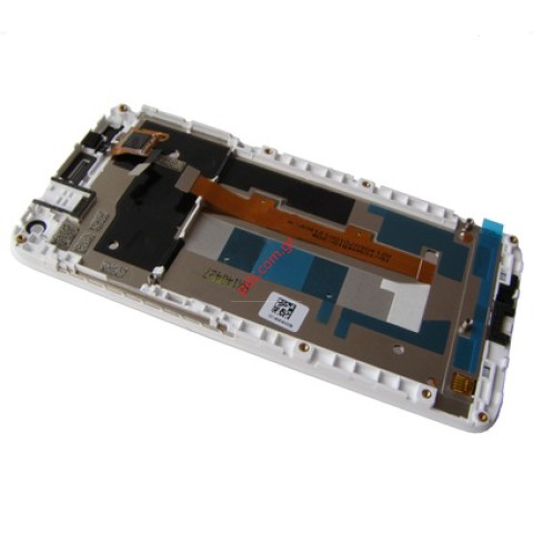 Original front cover set Alcatel OT 6036Y Idol 2 Mini 2 White with touch screen and LCD display 