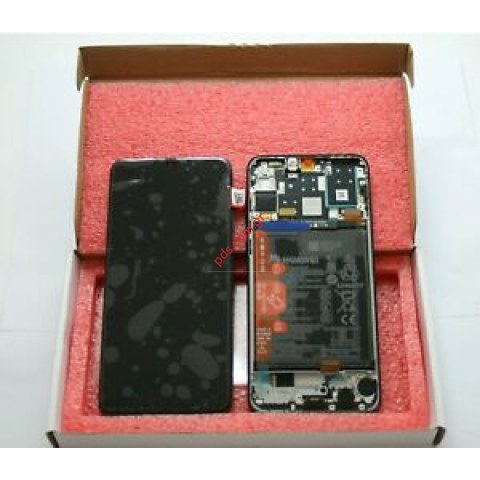 Original Set LCD Huawei P30 Lite (MAR-LX1A) Black with Frame Display with Touch screen digitizer Unit and battery HB356687ECW 