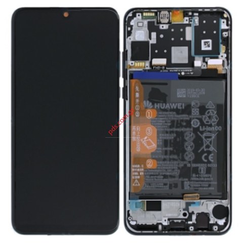 Original Set LCD Huawei P30 Lite (MAR-LX1A) Black with Frame Display with Touch screen digitizer Unit and battery HB356687ECW 