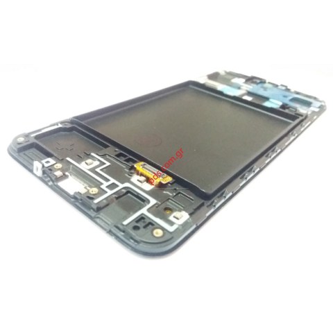 Γνήσια οθόνη σετ Black Samsung Galaxy A20 2019 A205F Display W/Frame with touch screen and digitizer (ORIGINAL) COMPLETE SET