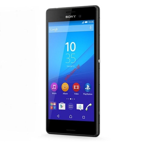 Original front cover Black Sony Xperia M4 Aqua (E2303), Xperia M4 Aqua (E2306) with touch screen and display 