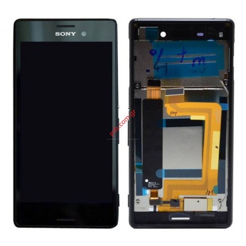 Original front cover Black Sony Xperia M4 Aqua (E2303), Xperia M4 Aqua (E2306) with touch screen and display  Original front cover Black Sony Xperia M4 Aqua (E2303), Xperia M4 Aqua (E2306) with touch screen and display